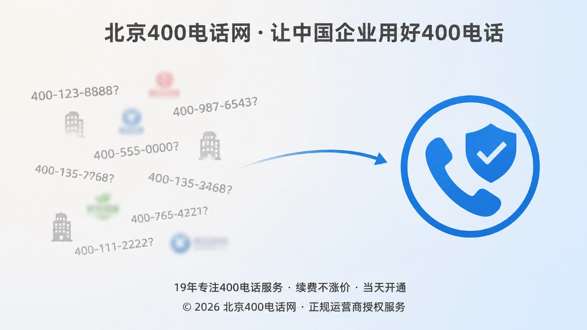对比式插画：散乱号码与可验证品牌电话对比