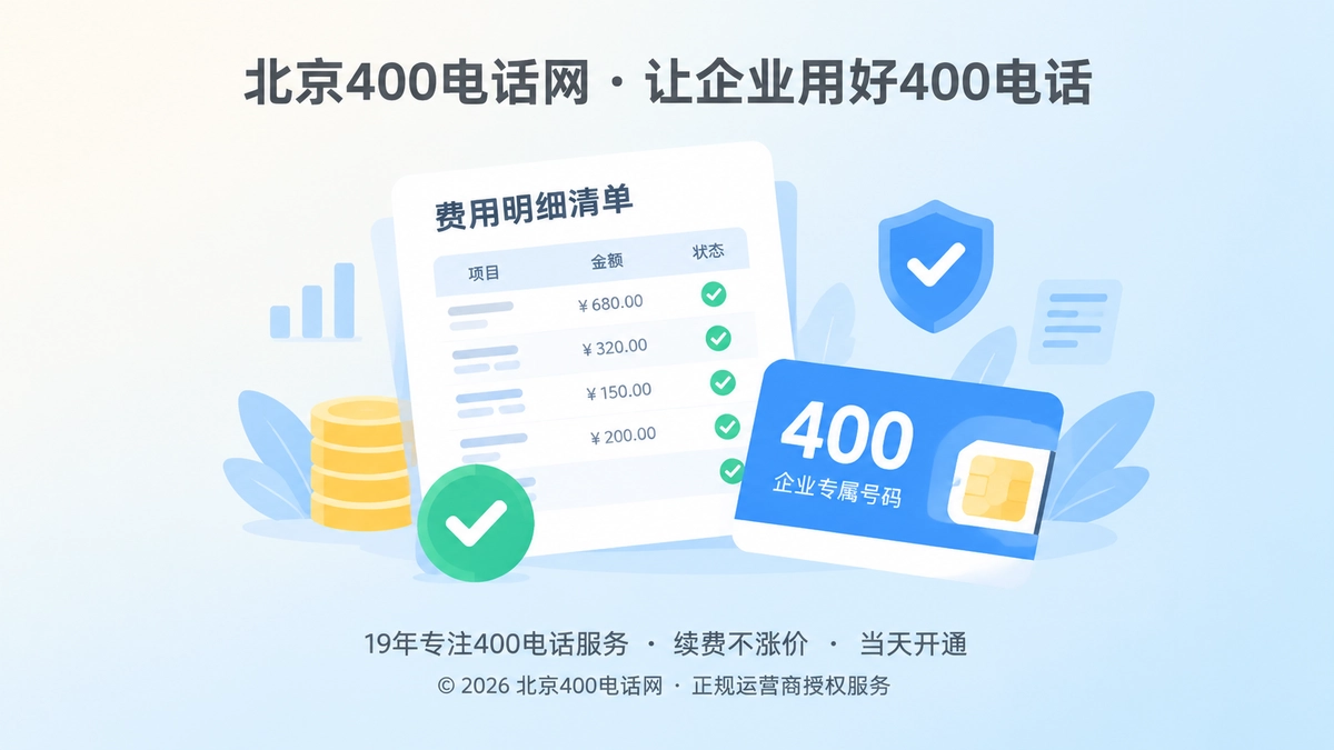 费用透明的400电话管理扁平插画